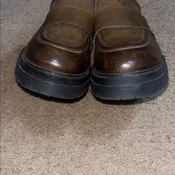 Miz Mooz Daria Loafer Chunky Platform Lug Sole Brown 41 - Picture 5 of 9